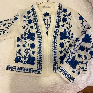 Zara embroidered jacket